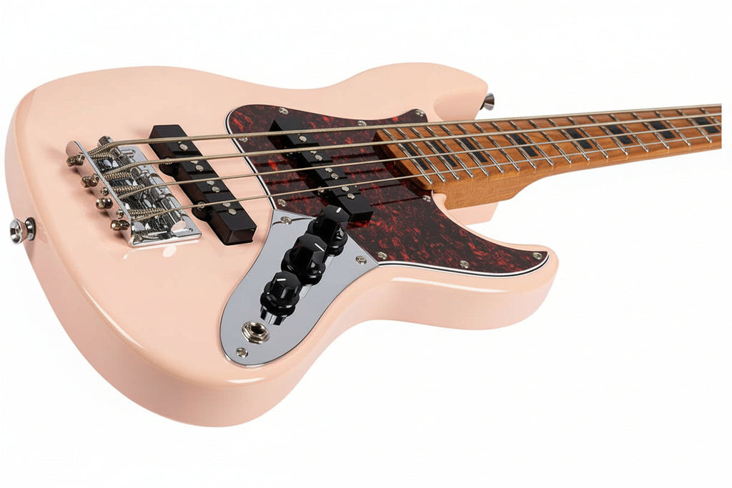 JET JB-300 Travel Short Scale Bass - Shell Pink (JB-300-TRAVEL-PK)