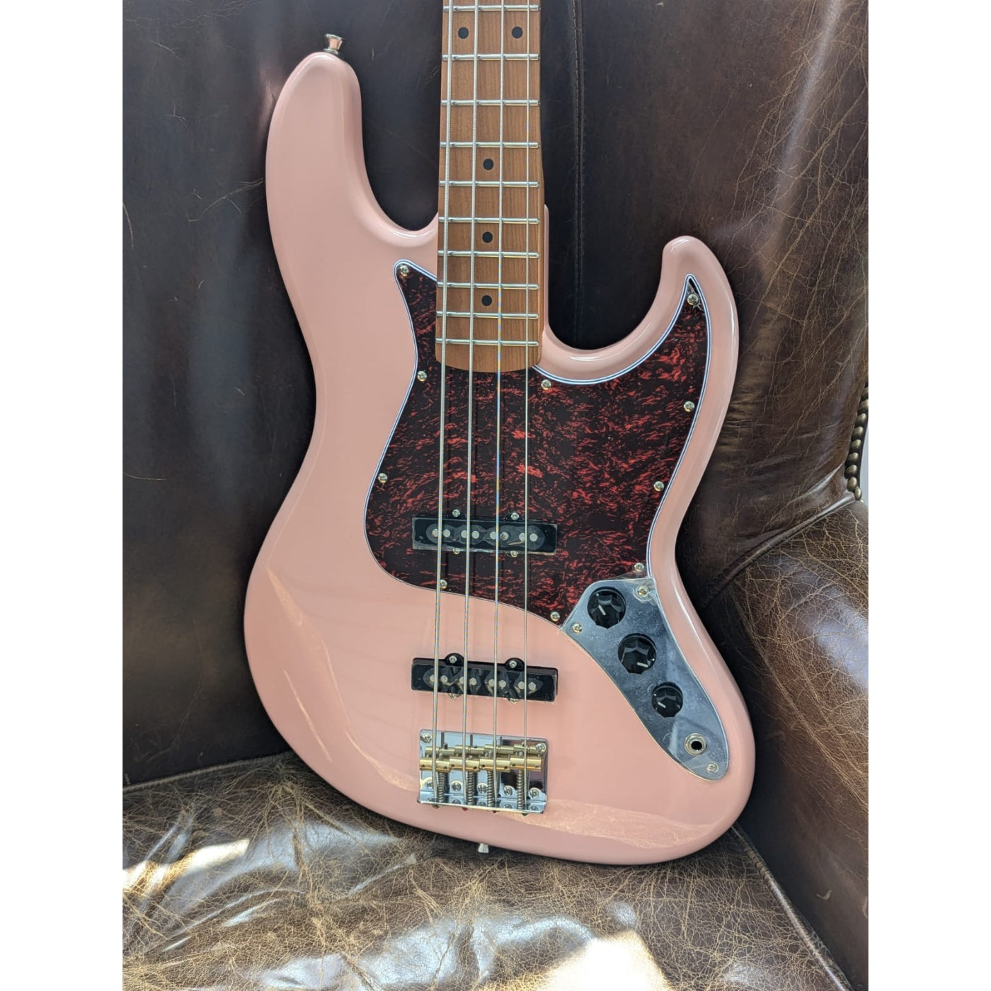 JET JJB-300 Bass Guitar - Shell Pink-Jet Guitars-Infinite Music