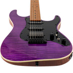 JET JS-600-TPP Flame Maple Top Electric Guitar- Transparent Purple ( JS-600-TPP )