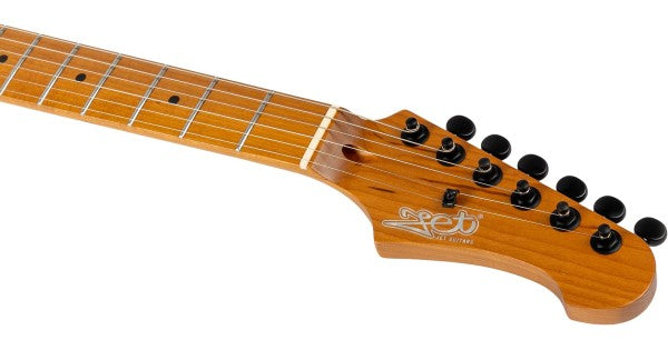 JET JS-600-TPP Flame Maple Top Electric Guitar- Transparent Purple ( JS-600-TPP )