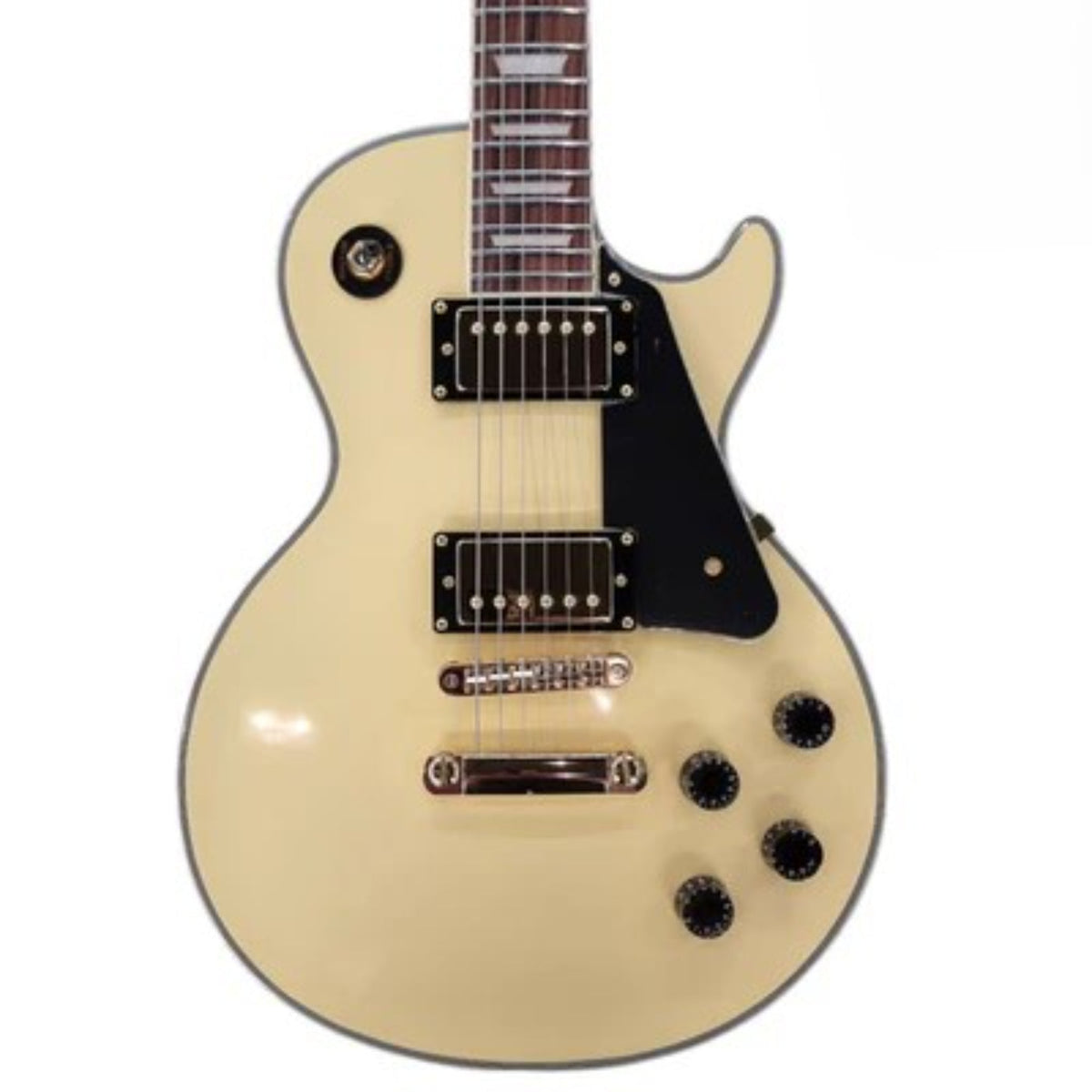 Jet JL-500-C-VYW-G Custom Single Cut Electric Guitar - Vintage Yellow-Jet Guitars-Infinite Music
