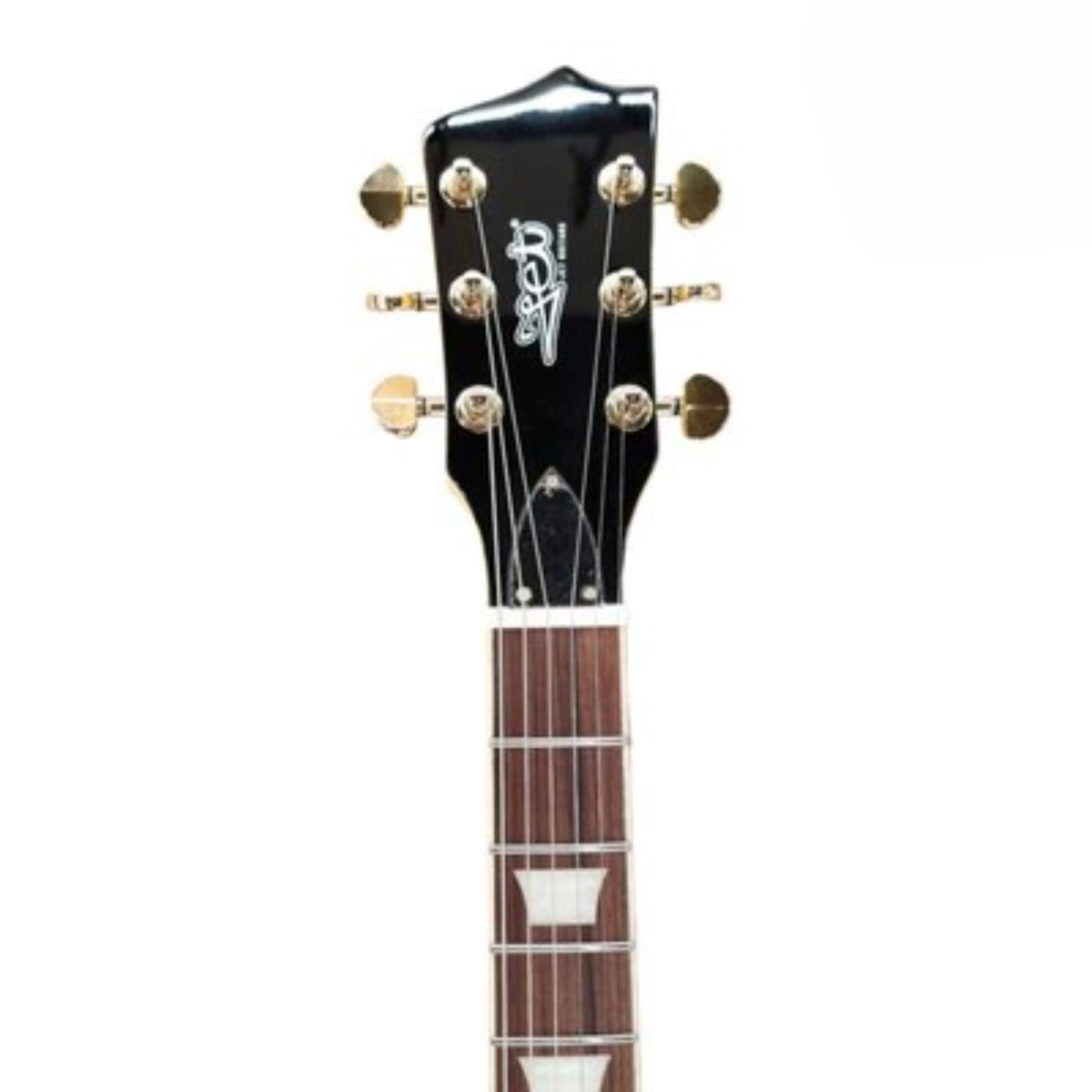 Jet JL-500-C-VYW-G Custom Single Cut Electric Guitar - Vintage Yellow-Jet Guitars-Infinite Music