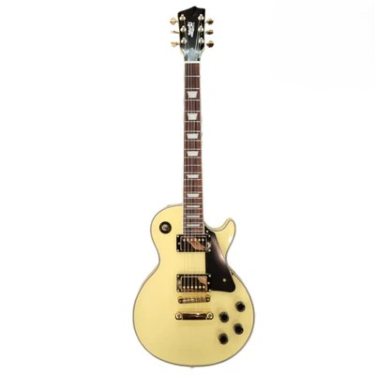 Jet JL-500-C-VYW-G Custom Single Cut Electric Guitar - Vintage Yellow-Jet Guitars-Infinite Music
