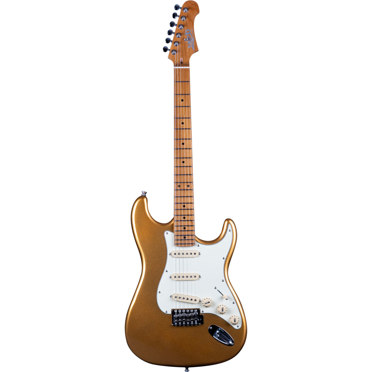 Jet JS-300 Electric Guitar SSS Canadian Roasted Maple Neck - GOLD-Jet Guitars-Infinite Music
