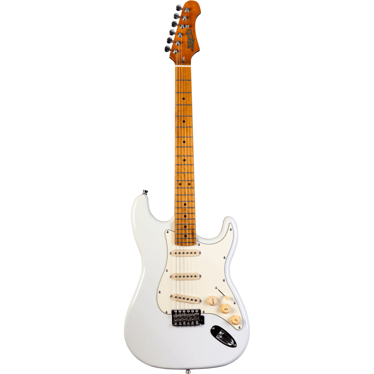 Jet JS-300-OW Electric Guitar SSS Canadian Roasted Maple Neck - OLYMPIC WHITE-Jet Guitars-Infinite Music