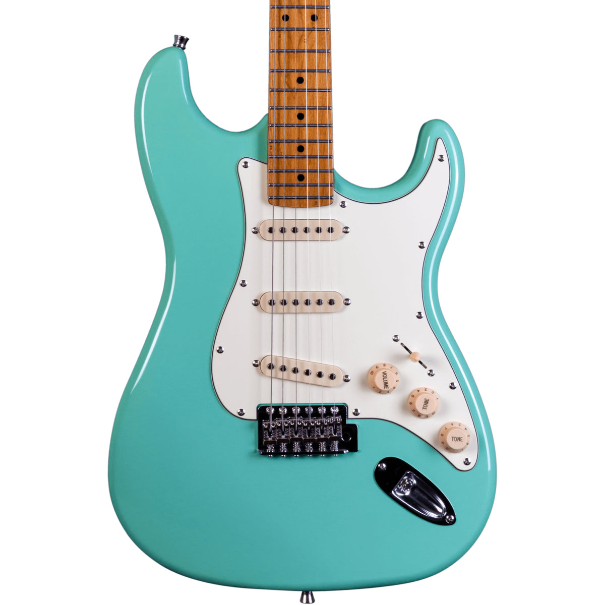Jet JS-300-SFG Electric Guitar SSS Canadian Roasted Maple Neck - SEA FOAM GREEN-Jet Guitars-Infinite Music