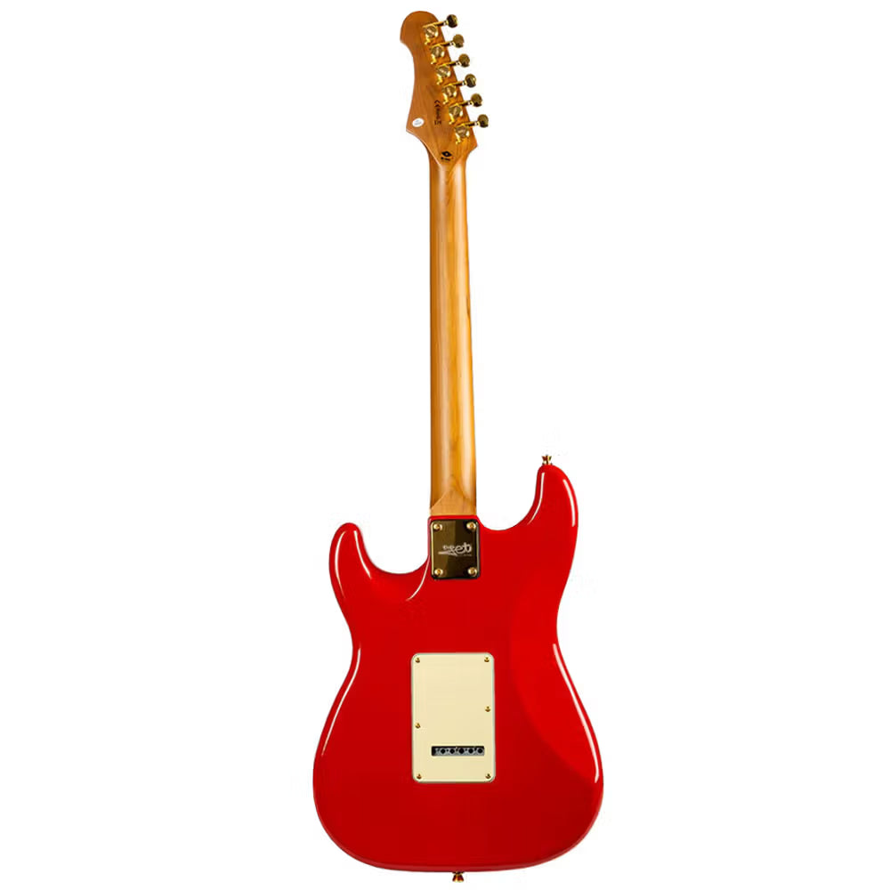 Jet JS-380-RD-G Electric Guitar w/ Roasted Maple Neck & Gold Hardware -Red-Jet Guitars-Infinite Music