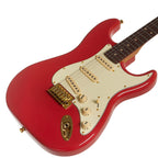 Jet JS-380-RD-G Electric Guitar w/ Roasted Maple Neck & Gold Hardware -Red-Jet Guitars-Infinite Music