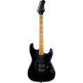 Jet JS-400 Electric Guitar HSS Canadian Roasted Maple Neck - BLACK w/- Gold Hardware-Jet Guitars-Infinite Music