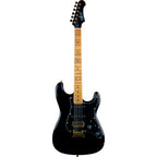 Jet JS-400 Electric Guitar HSS Canadian Roasted Maple Neck - BLACK w/- Gold Hardware-Jet Guitars-Infinite Music