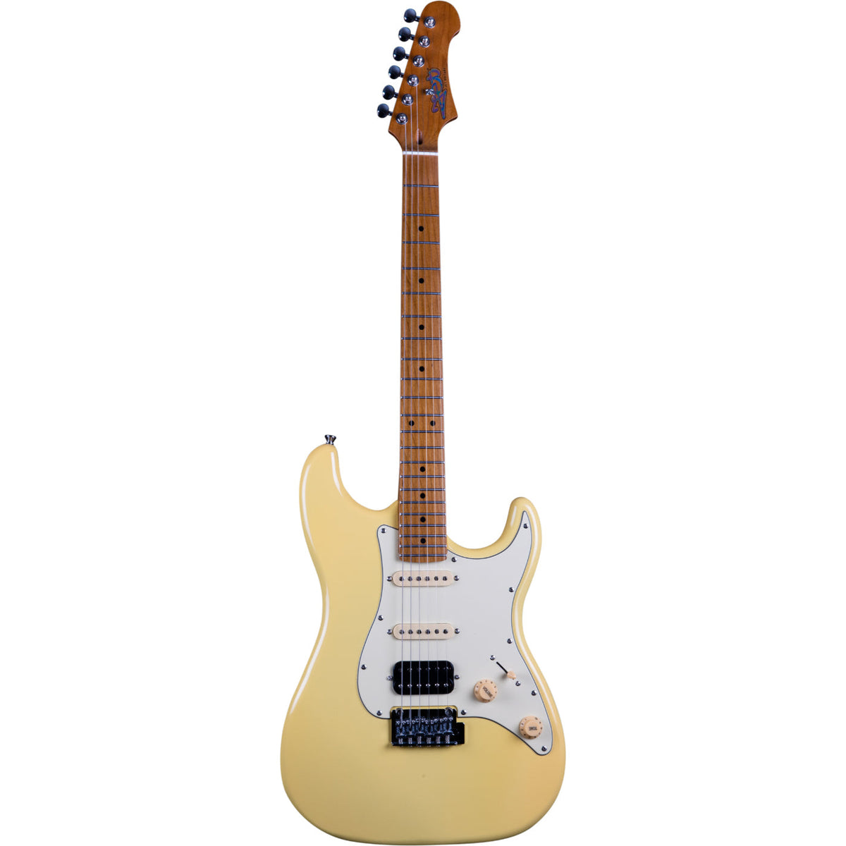 Jet JS-400 Electric Guitar HSS Canadian Roasted Maple Neck - VINTAGE YELLOW-Jet Guitars-Infinite Music