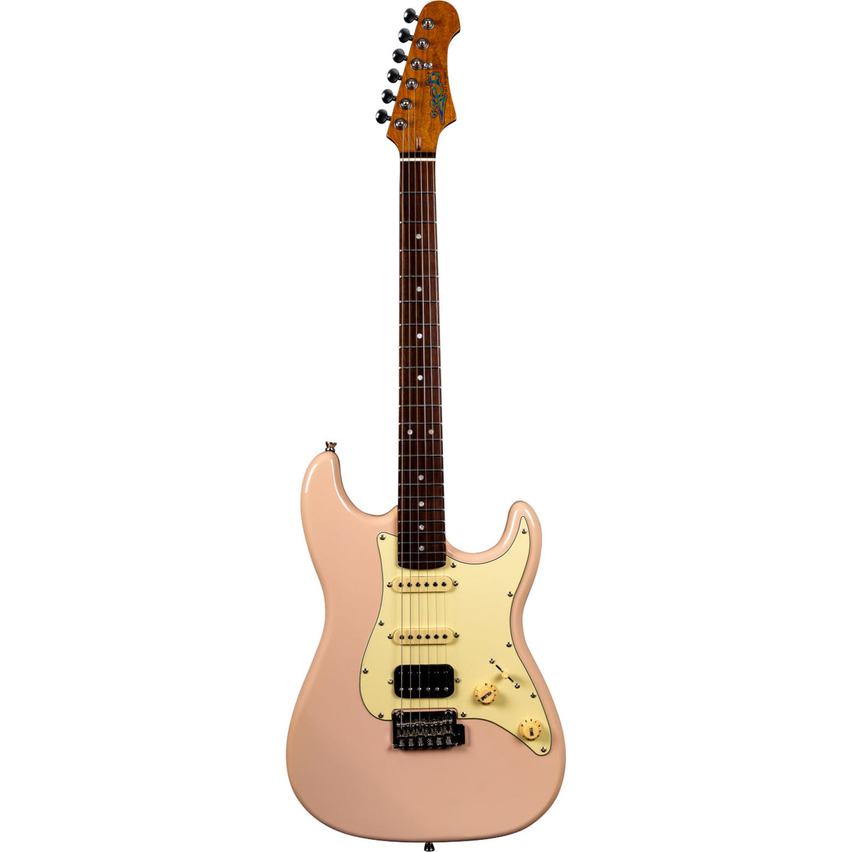 Jet JS-400 Electric Guitar HSS Rosewood Fingerboard - SHELL PINK-Jet Guitars-Infinite Music