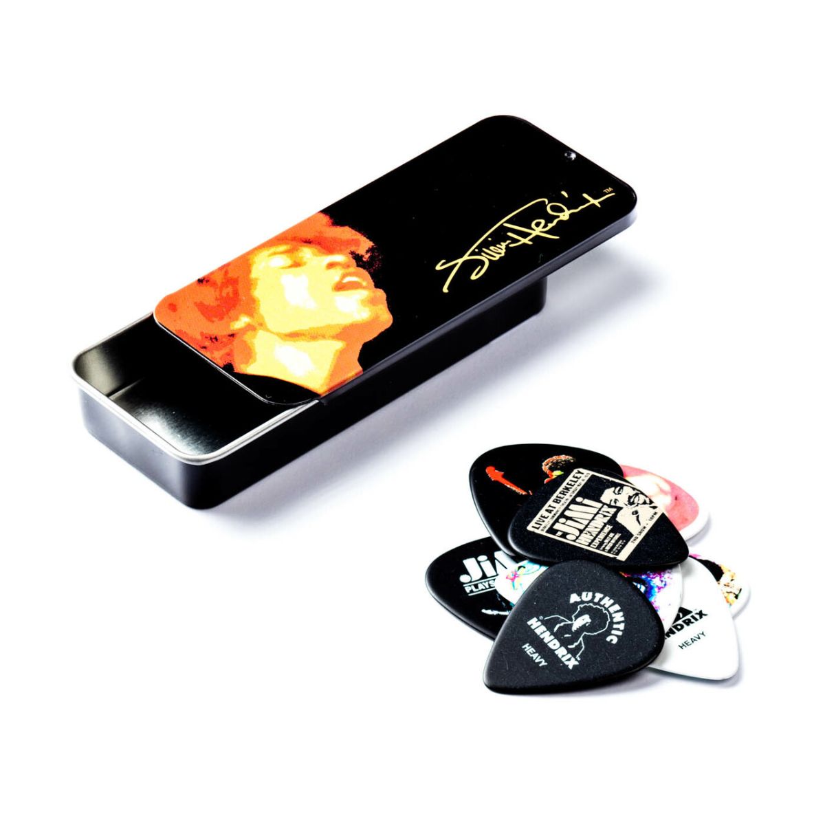 Jimi Hendrix Electric Lady Guitar Pick Tin - (12)-Dunlop-Infinite Music