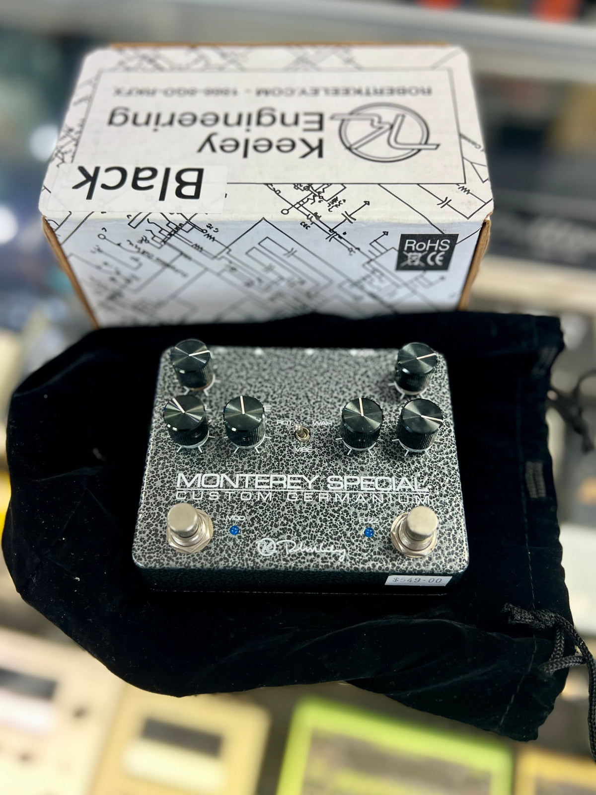 Keeley Monterey Special Custom Germanium Octave/Fuzz/Vibe - Black - ( Pre Owned... W/ Box, etc.)-Keeley-Infinite Music