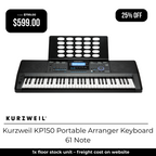 Kurzweil KP150 Portable Arranger Keyboard - 61 Note-Kurzweil-Infinite Music
