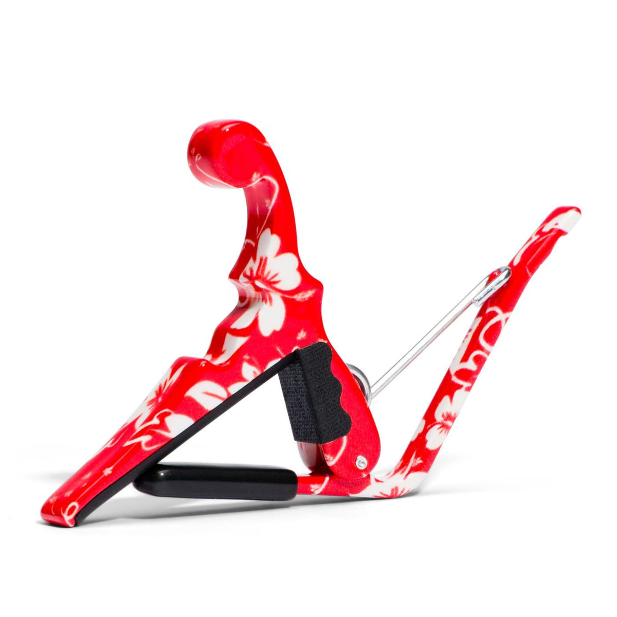 Kyser Quick-Change Ukulele Capo - Red Hibiscus-Kyser-Infinite Music
