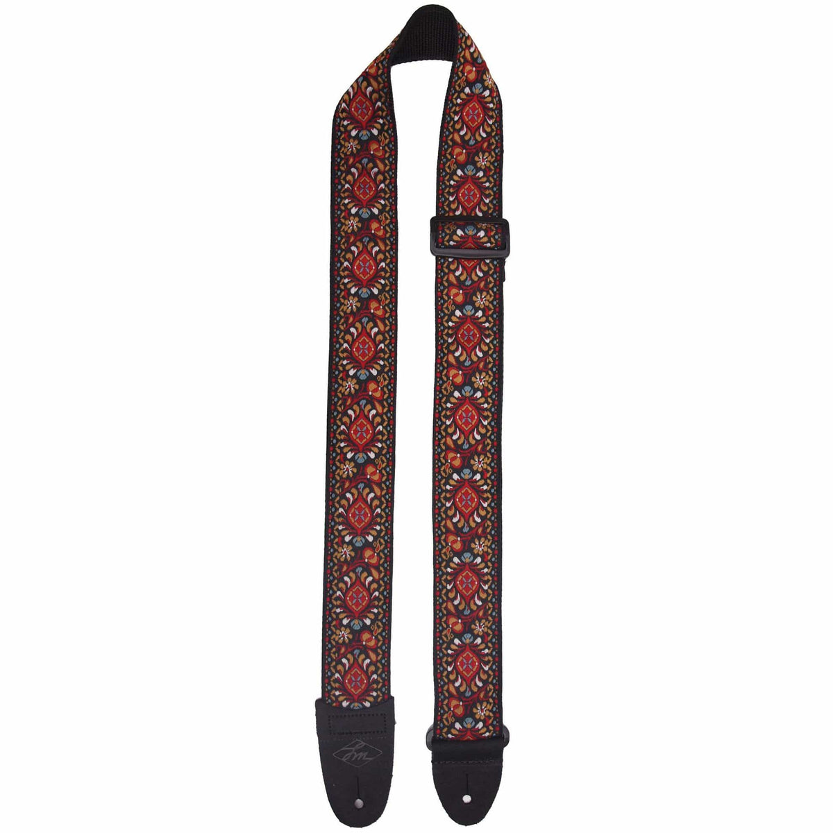 LM Retro Series Woven Jacquard Guitar Strap Red Tapestry-LM-Infinite Music