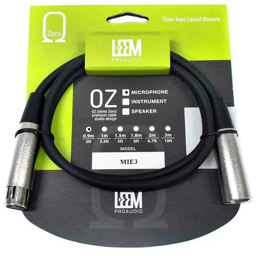 Leem 3ft Microphone Cable (XLR Male - XLR Female)-Leem-Infinite Music