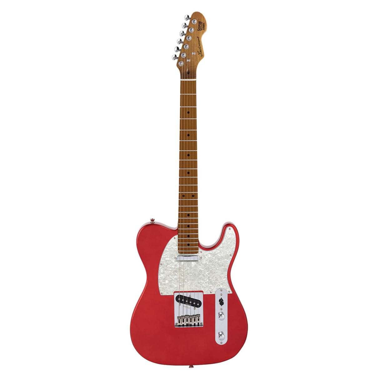 Levinson Sceptre Arlington Std Single Cutaway Candy Apple Red SS w Maple Board-Levinson Sceptre-Infinite Music