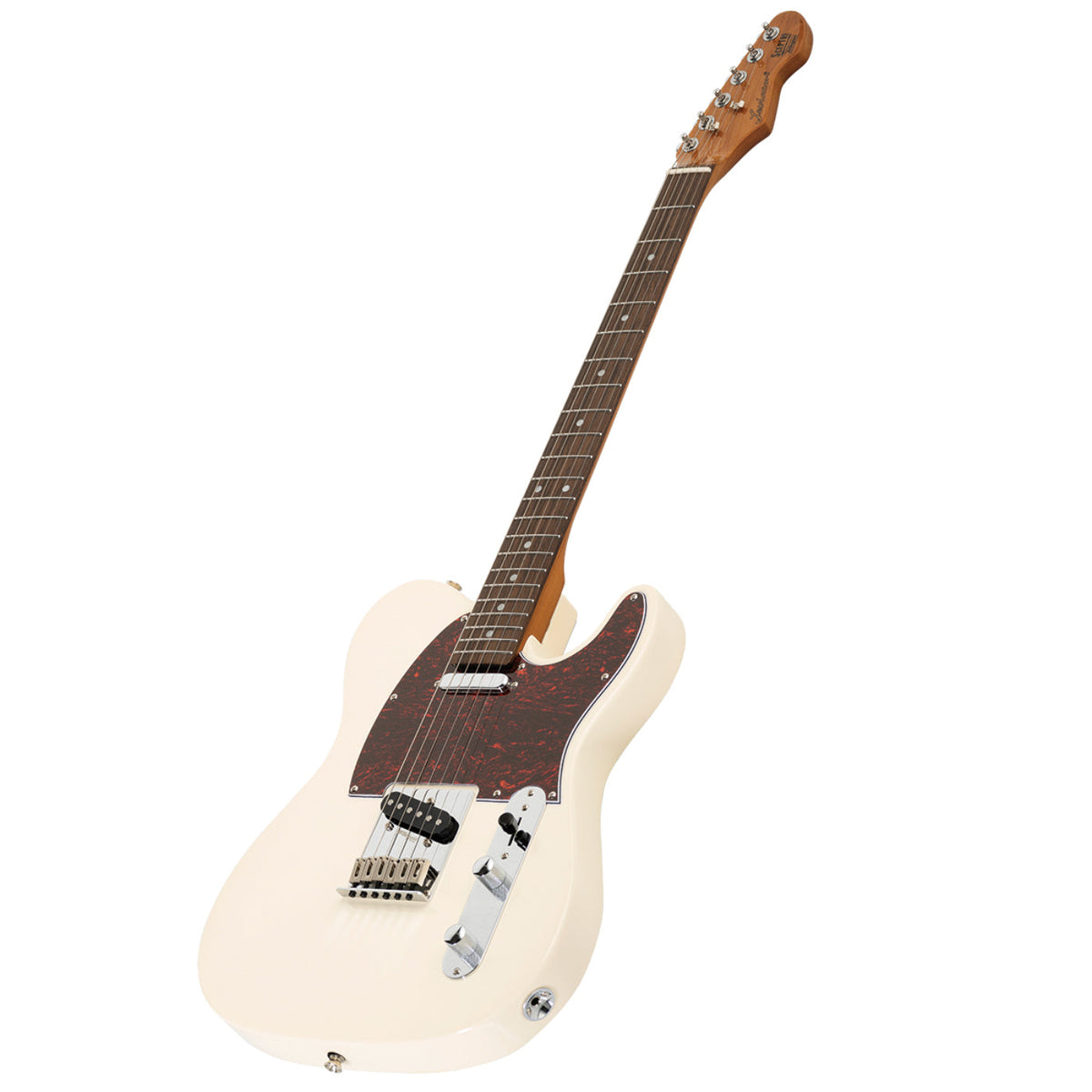 Levinson Sceptre Arlington Std Single Cutaway Olympic White SS w Indian Laurel Board-Levinson Sceptre-Infinite Music