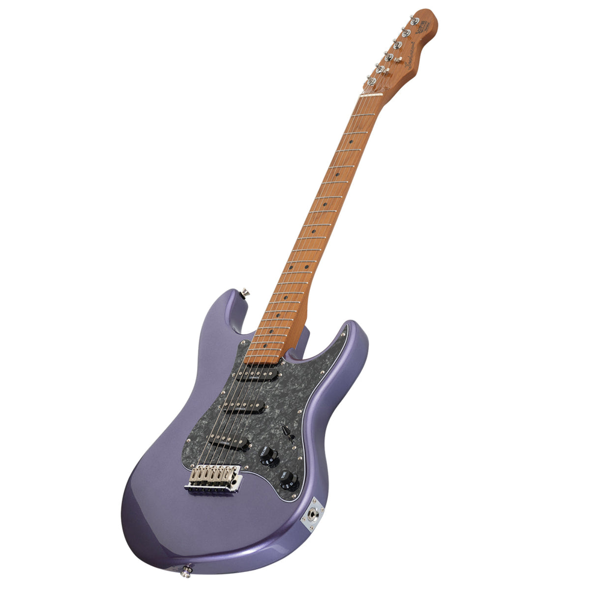 Levinson Sceptre Ventana Std Double Cutaway Metallic Purple SSS w Roasted Maple Board-Levinson Sceptre-Infinite Music