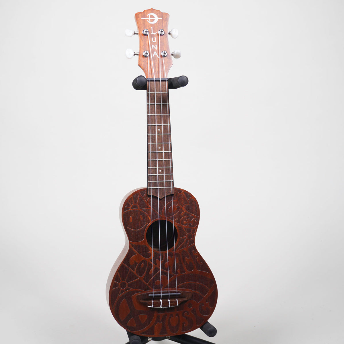 Luna UKE PCE Love Peace Soprano Ukulele-Luna-Infinite Music