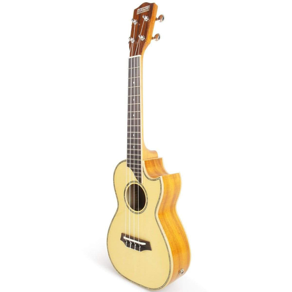 MAKAI LC-125-K Concert Cutaway Ukulele With Pickup-MAKAI-Infinite Music