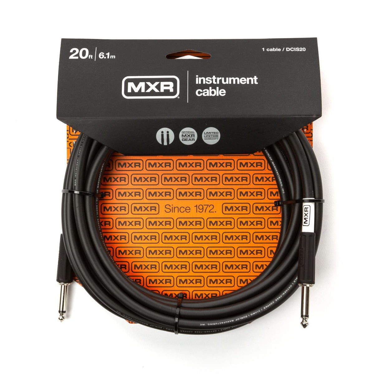 MXR DCIS20 20Ft Instrument Cable-MXR-Infinite Music