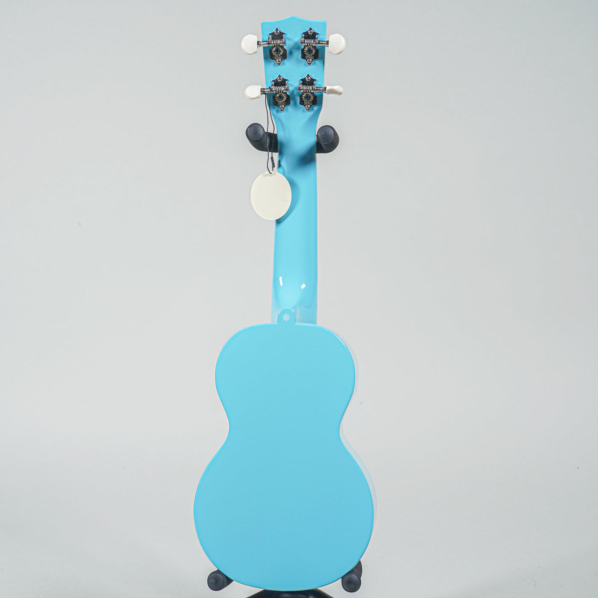 Mahalo Designer Series Soprano Ukulele - White Snowflake Print Blue Gloss-Mahalo-Infinite Music