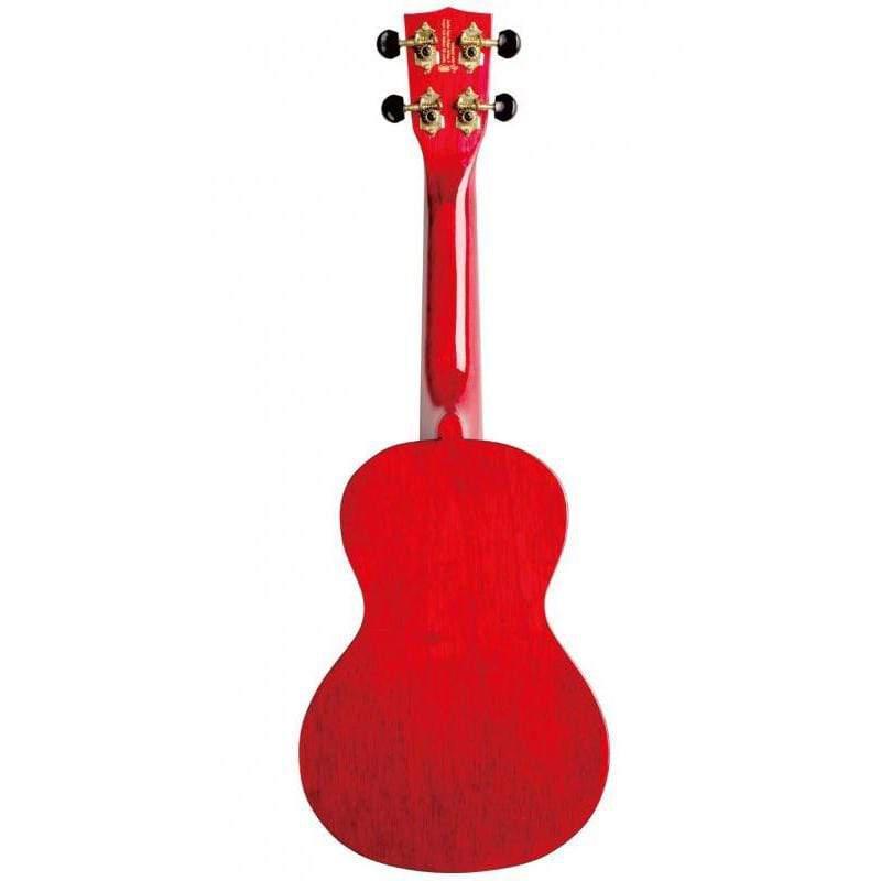Mahalo Hano Series Concert Ukulele Transparent Red-Mahalo-Infinite Music