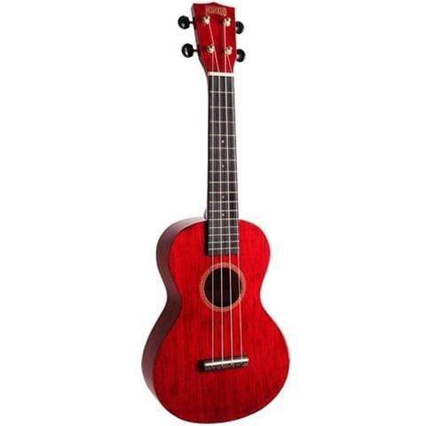 Mahalo Hano Series Concert Ukulele Transparent Red-Mahalo-Infinite Music