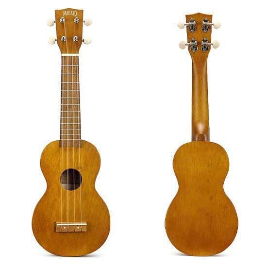 Mahalo Kahiko Series Natural Soprano Ukulele with Learn 2 Play Essentials Pack-Mahalo-Infinite Music