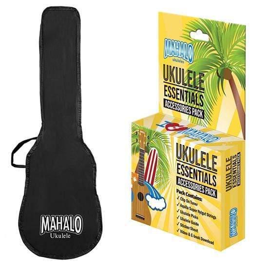 Mahalo Kahiko Series Natural Soprano Ukulele with Learn 2 Play Essentials Pack-Mahalo-Infinite Music