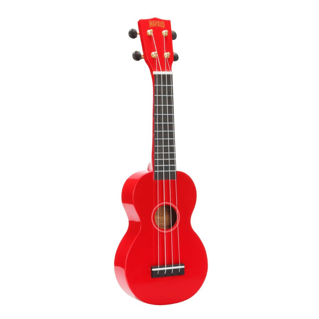 Mahalo Rainbow Series Red Soprano Ukulele with Learn 2 Play Essentials Pack-Mahalo-Infinite Music
