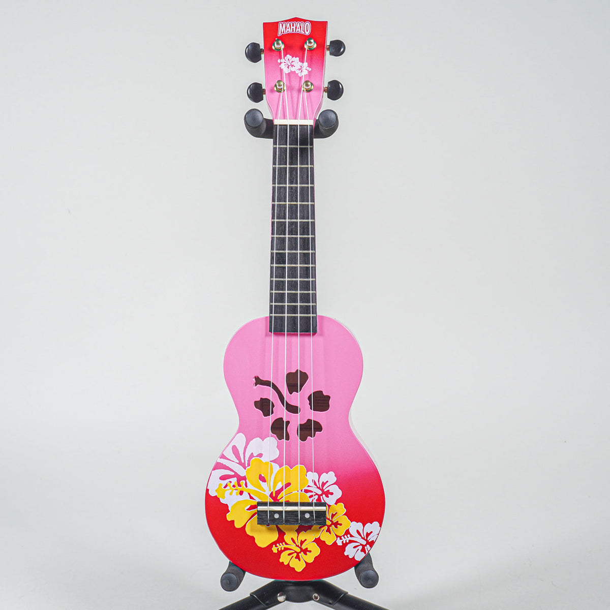 Mahalo Soprano Ukulele - Hibiscus Flower Design-Mahalo-Infinite Music