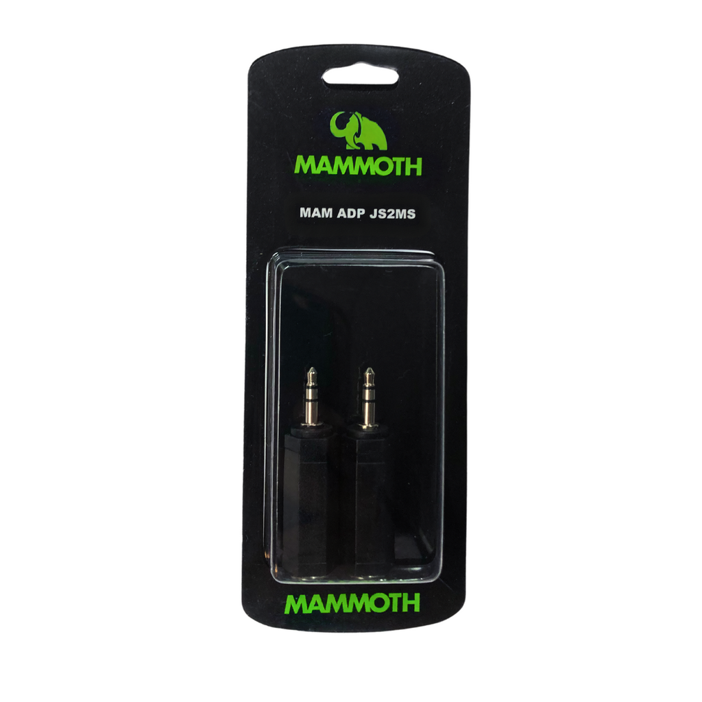 Mammoth MAM Adp JS2MS - Adaptor - 1/4 Stereo to 1/8 Stereo - 2 Pieces-Mammoth-Infinite Music