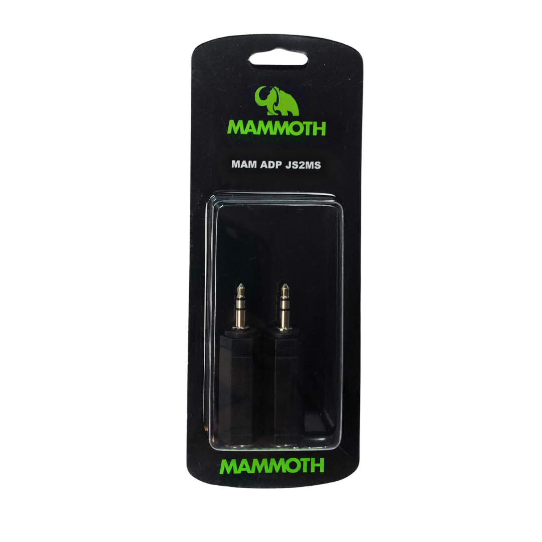 Mammoth MAM Adp JS2MS - Adaptor - 1/4 Stereo to 1/8 Stereo - 2 Pieces-Mammoth-Infinite Music
