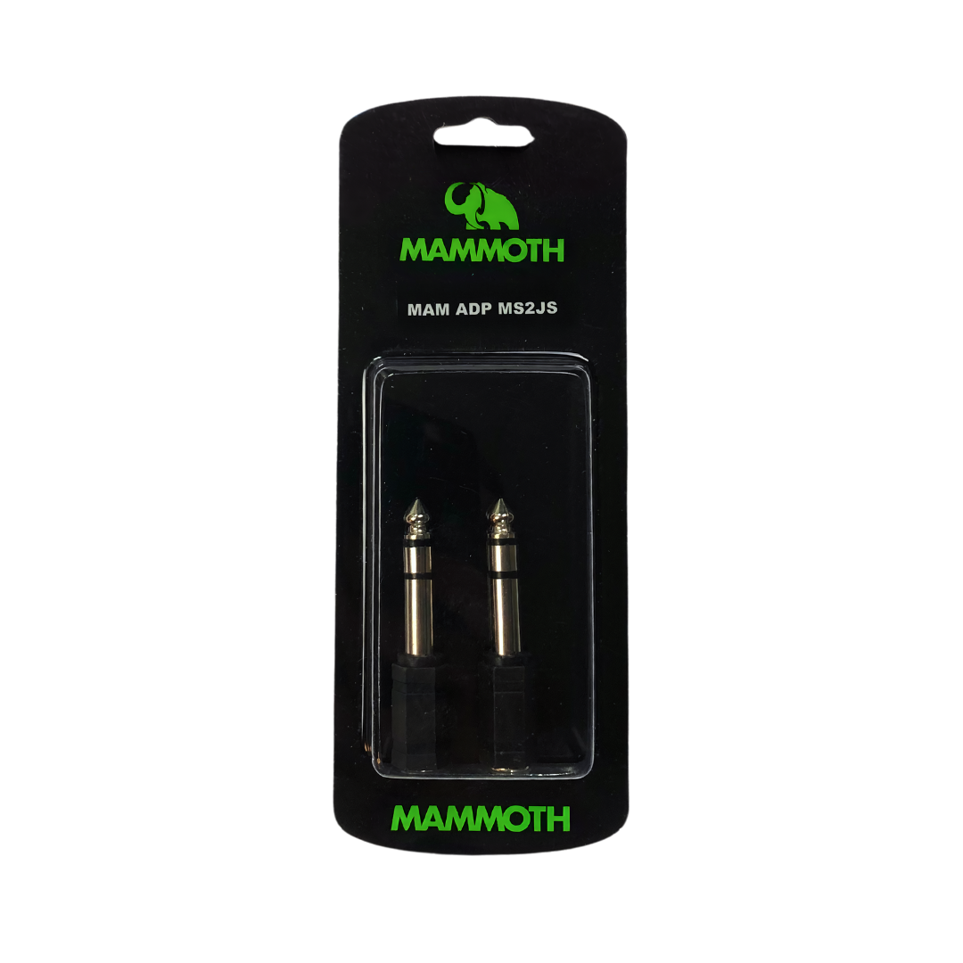 Mammoth MAM Adp MS2JS- Adaptor - 1/8 Stereo to 1/4 Stereo - 2 Pieces-Mammoth-Infinite Music