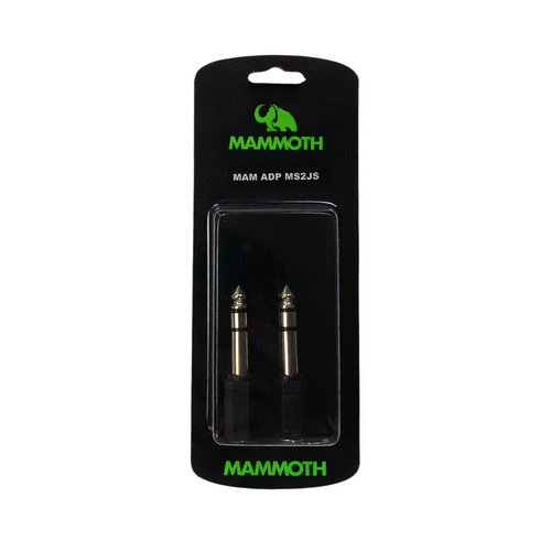 Mammoth MAM Adp MS2JS- Adaptor - 1/8 Stereo to 1/4 Stereo - 2 Pieces-Mammoth-Infinite Music