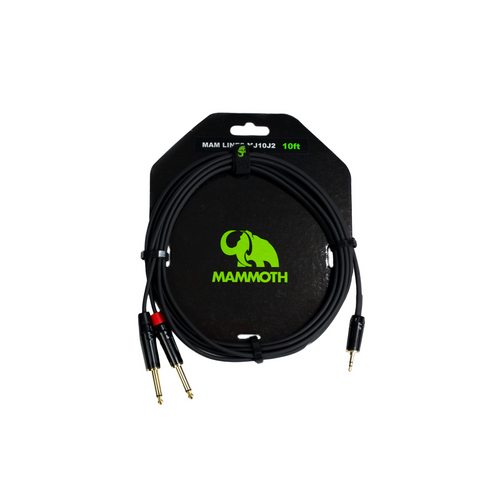 Mammoth MAM LINES MJ10J2 Audio Cable - Mini TRS-Dual Jack - 10ft-Mammoth-Infinite Music