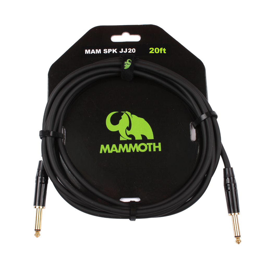 Mammoth MAM Spk JJ20 - SPEAKER CABLE - 20Ft - Jack to Jack-Mammoth-Infinite Music