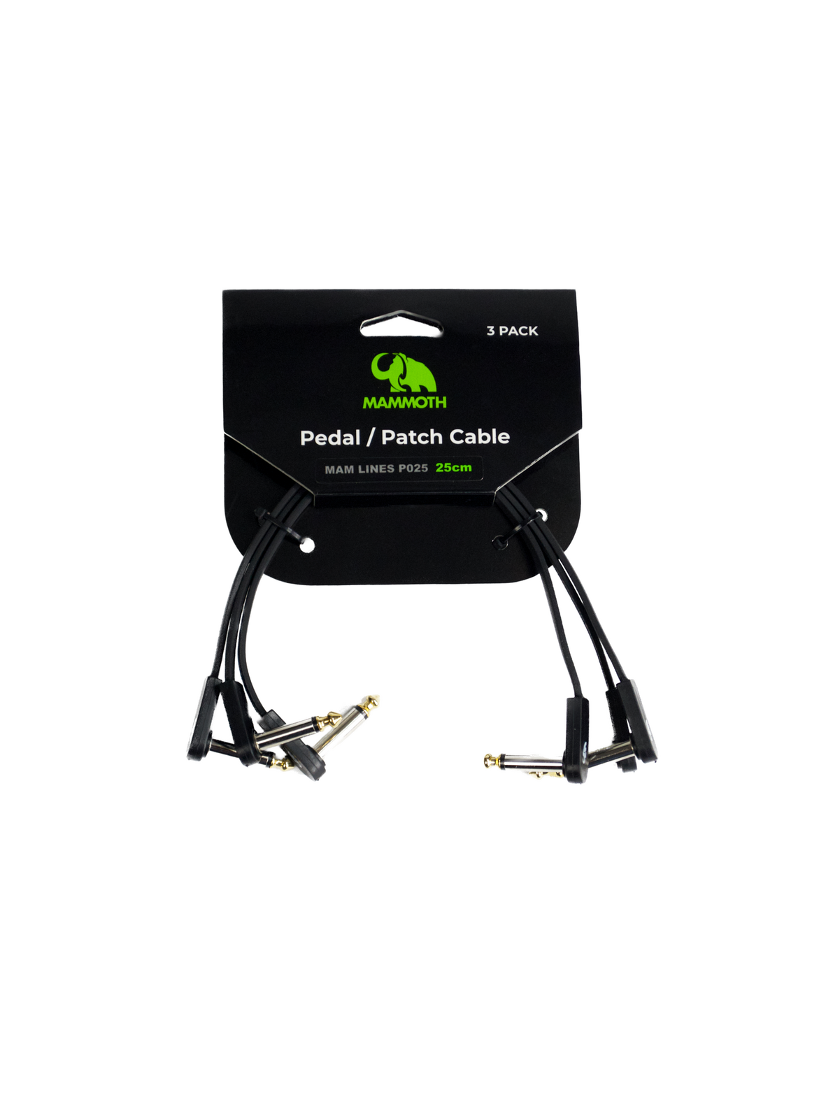 Mammoth Mam Lines 25cm Low Profile Patch Cable ( 3 PACK )-Mammoth-Infinite Music