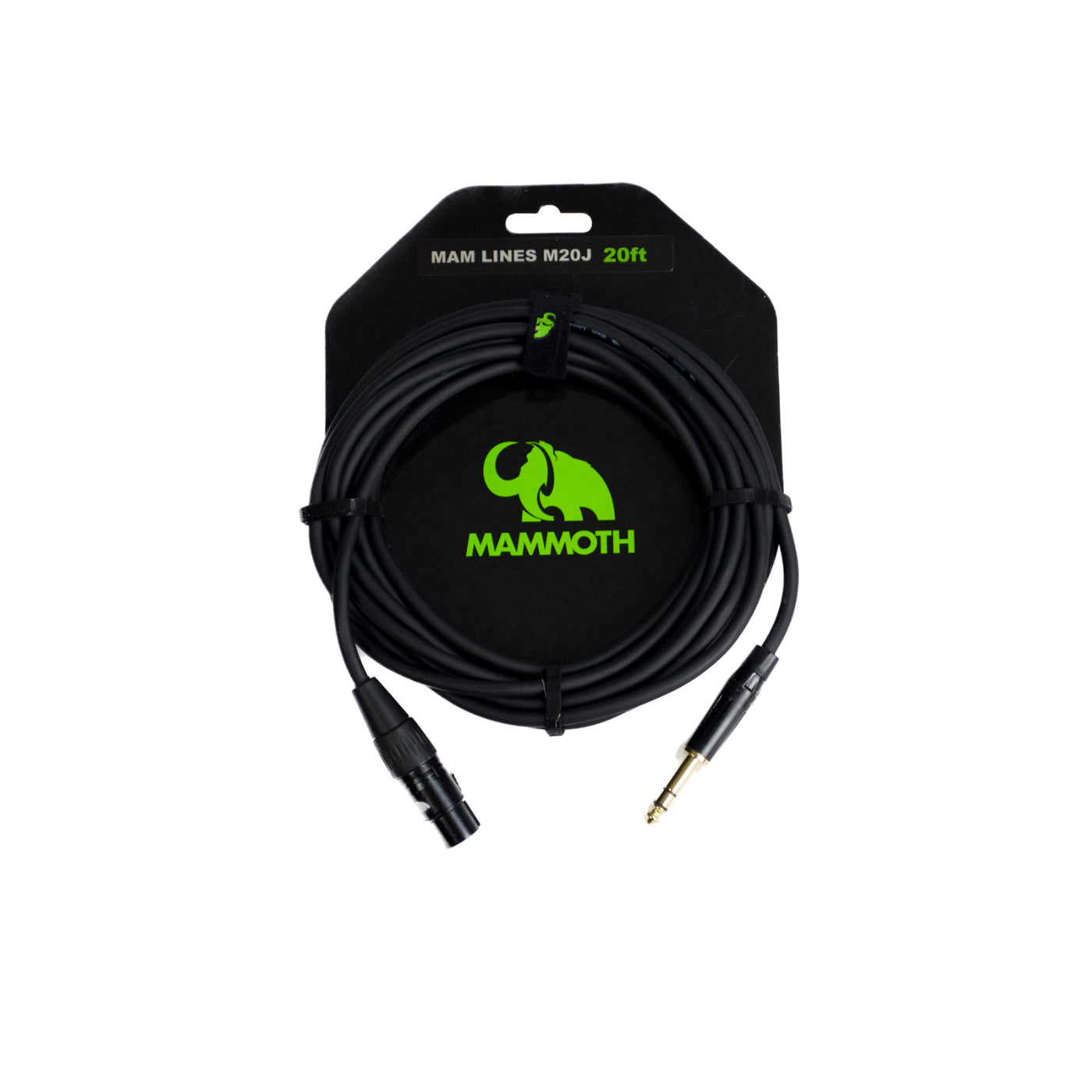 Mammoth Mam Lines M20J, 20ft Mic Cable, FXLR to TRS Jack-Mammoth-Infinite Music