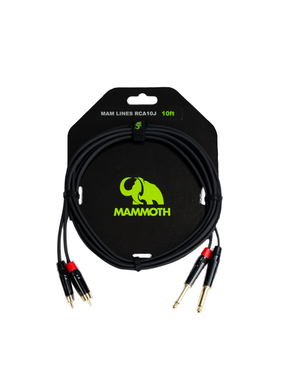 Mammoth Mam Lines RCA10J - 2x RCA To 2x Jack-Mammoth-Infinite Music
