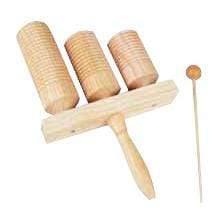 Mano Percussion Triple Guiro Wood Tone Block-Mano Percussion-Infinite Music