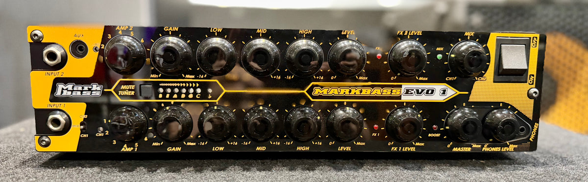 MarkBass EVO 1 - 2CH 500W Modelling Bass Amp Head - W/- Hardcase ( Pre Owned )-Markbass-Infinite Music