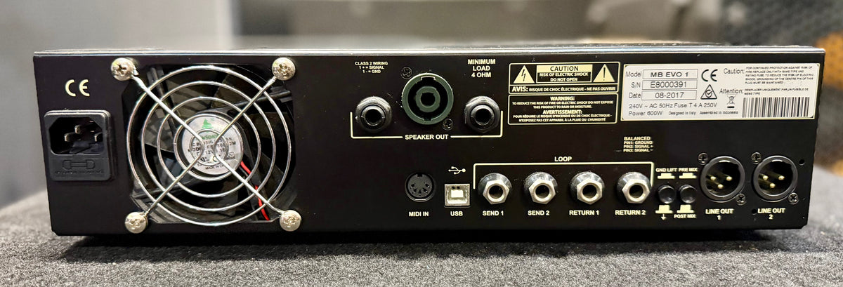 MarkBass EVO 1 - 2CH 500W Modelling Bass Amp Head - W/- Hardcase ( Pre Owned )-Markbass-Infinite Music