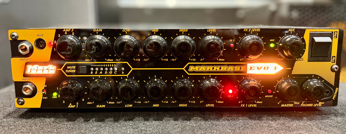 MarkBass EVO 1 - 2CH 500W Modelling Bass Amp Head - W/- Hardcase ( Pre Owned )-Markbass-Infinite Music