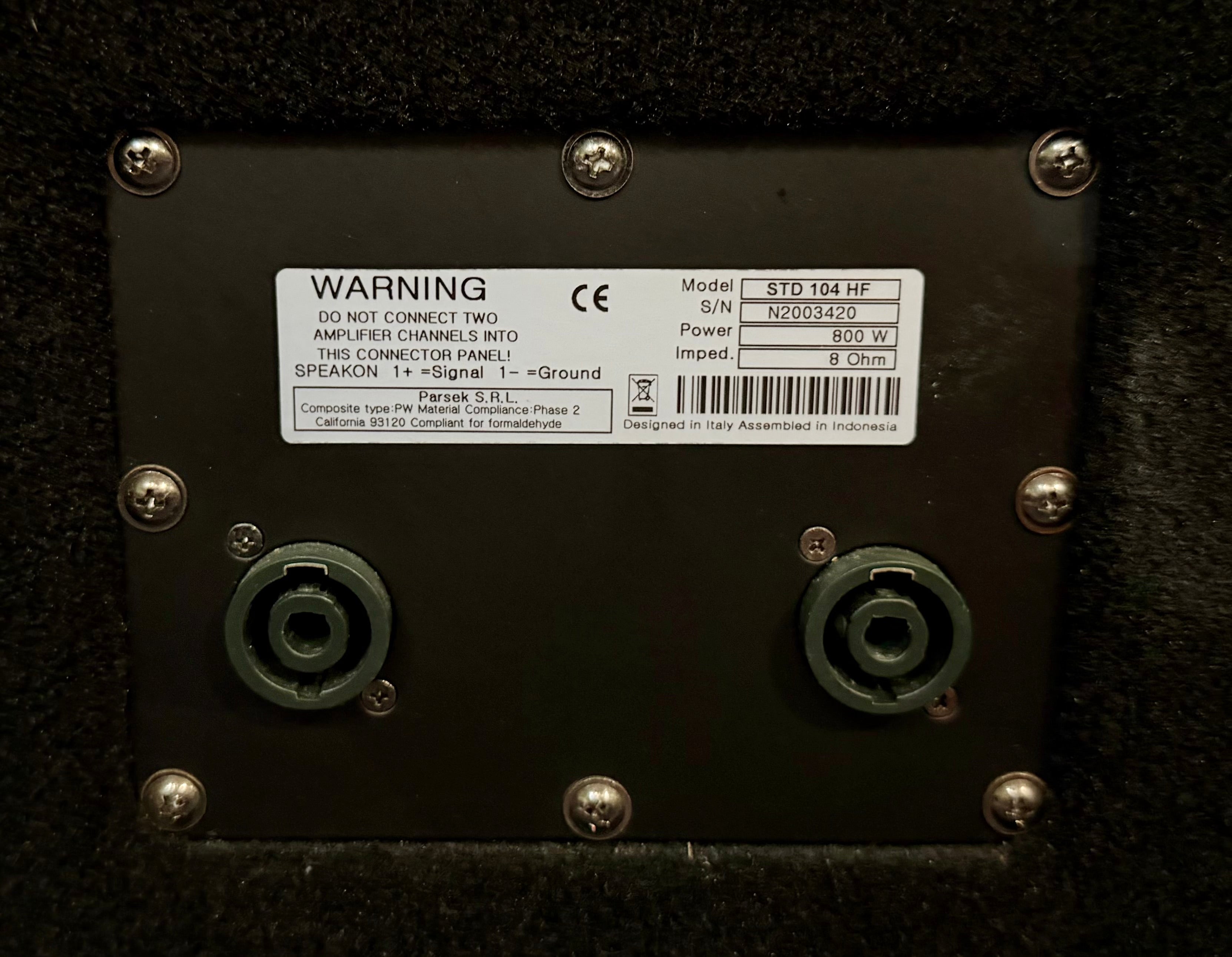 Markbass Standard 104HF 4x10" 800w Bass Amplifier Cabinet (Pre Owned )-Markbass-Infinite Music
