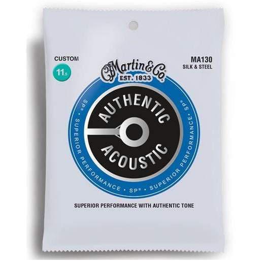 Martin MA130 Authentic Acoustic SP Silk and Steel Acoustic Guitar String Set-Martin-Infinite Music